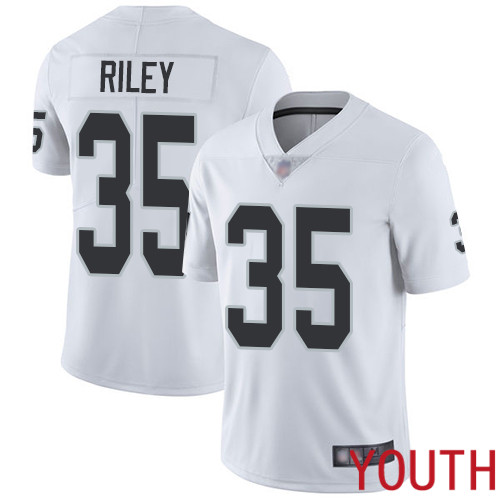 Oakland Raiders Limited White Youth Curtis Riley Road Jersey NFL Football #35 Vapor Untouchable Jersey